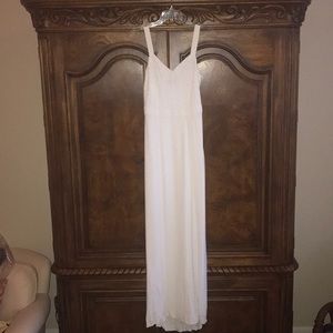 White Full Length Tory Burch Gown